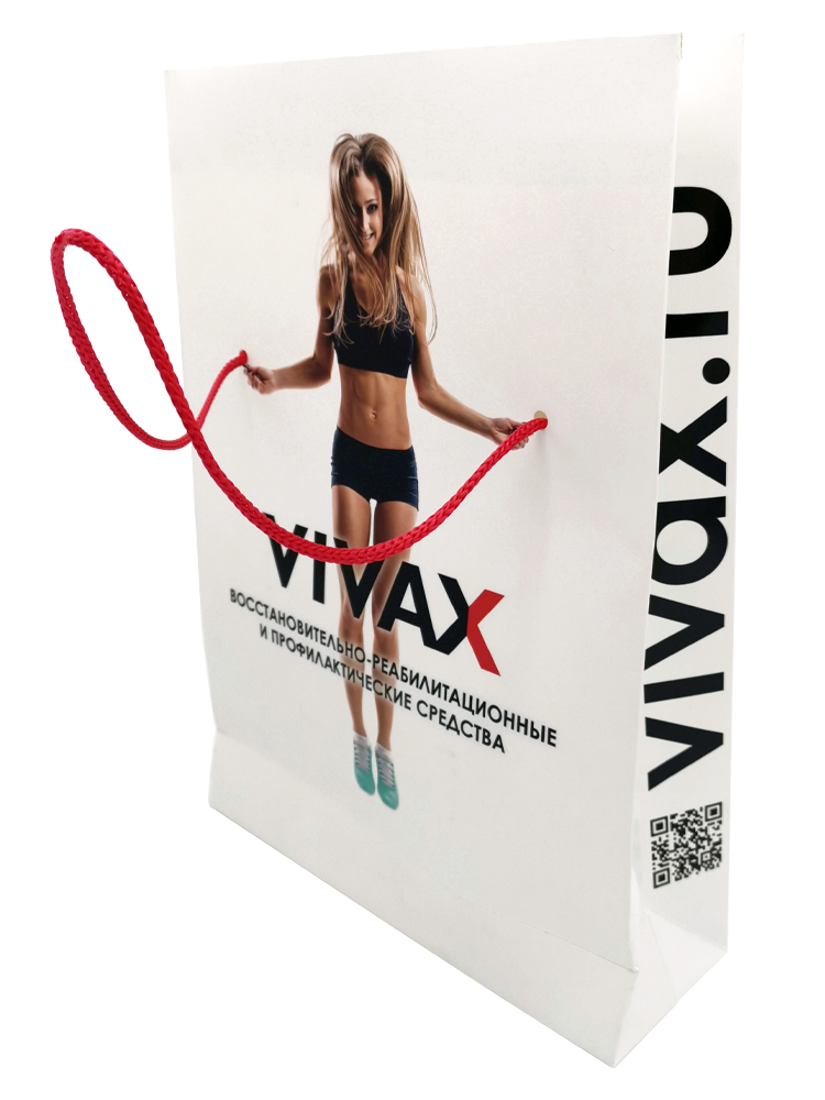 Бумажные пакет А4 со шнурком для VIVAX - Фото 2