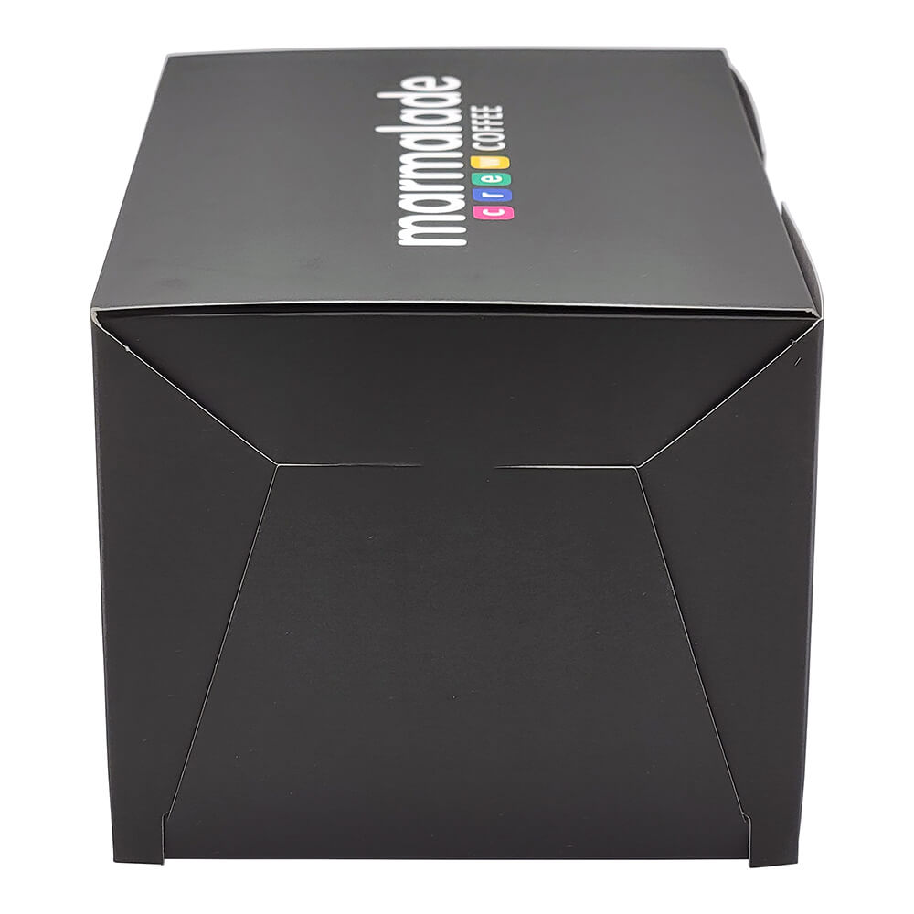 Самосборная бумажная коробка для пирожных 150x110x95 мм