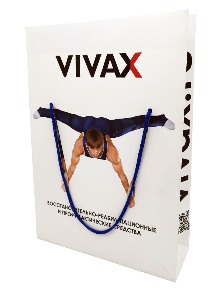 Бумажные пакет А4 со шнурком для VIVAX - Фото 3