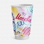 Двухслойный бумажный стакан 450 мл «Москва-Сити (разноцветный)»