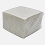 Бумажные салфетки 24х24 см белые однослойные 150 шт/уп
