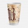 Двухслойный бумажный стакан 450 мл «Москва-Сити (кофейный)»