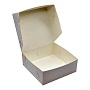 Бумажная коробка для чизкейка 180х180х70 мм (самосборная)